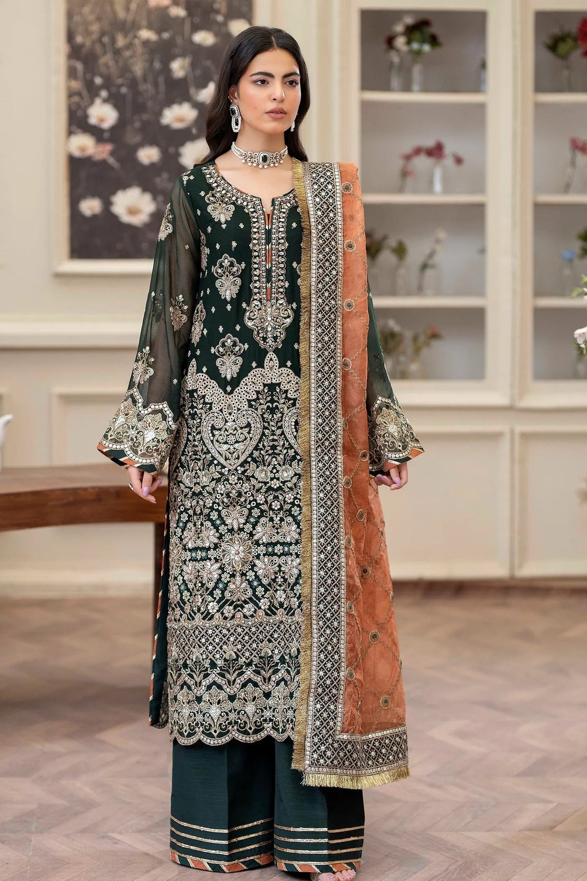 Adans Libas | Saleeqa Chiffon 25 | SALEEQA 7512 by Adans Libas - Designer Dress  - Type : Ladies Clothes - Available at Libayah - 100% Original 