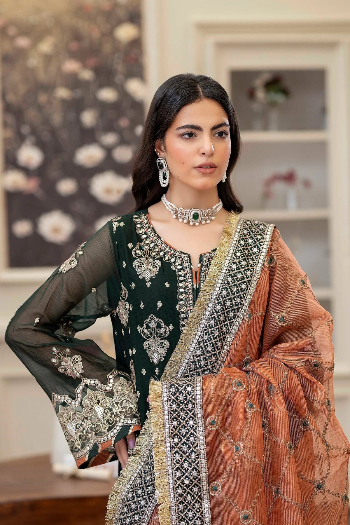 Adans Libas | Saleeqa Chiffon 25 | SALEEQA 7512 by Adans Libas - Designer Dress  - Type : Ladies Clothes - Available at Libayah - 100% Original 