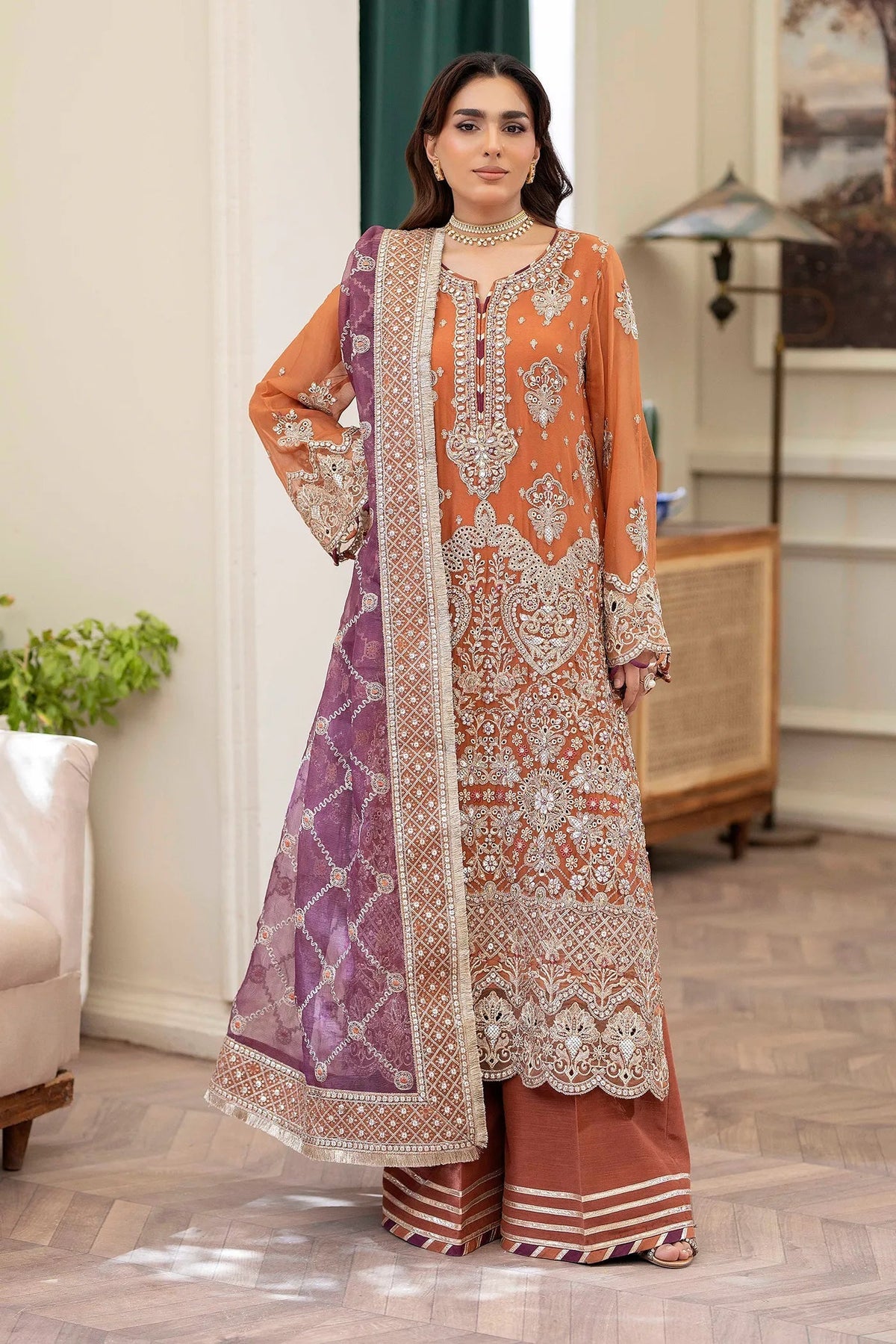 Adans Libas | Saleeqa Chiffon 25 | SALEEQA 7516 by Adans Libas - Designer Dress  - Type : Ladies Clothes - Available at Libayah - 100% Original 