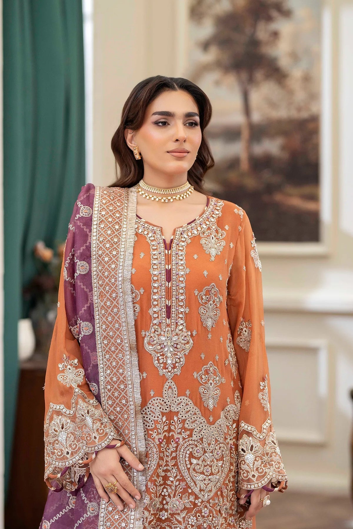 Adans Libas | Saleeqa Chiffon 25 | SALEEQA 7516 by Adans Libas - Designer Dress  - Type : Ladies Clothes - Available at Libayah - 100% Original 