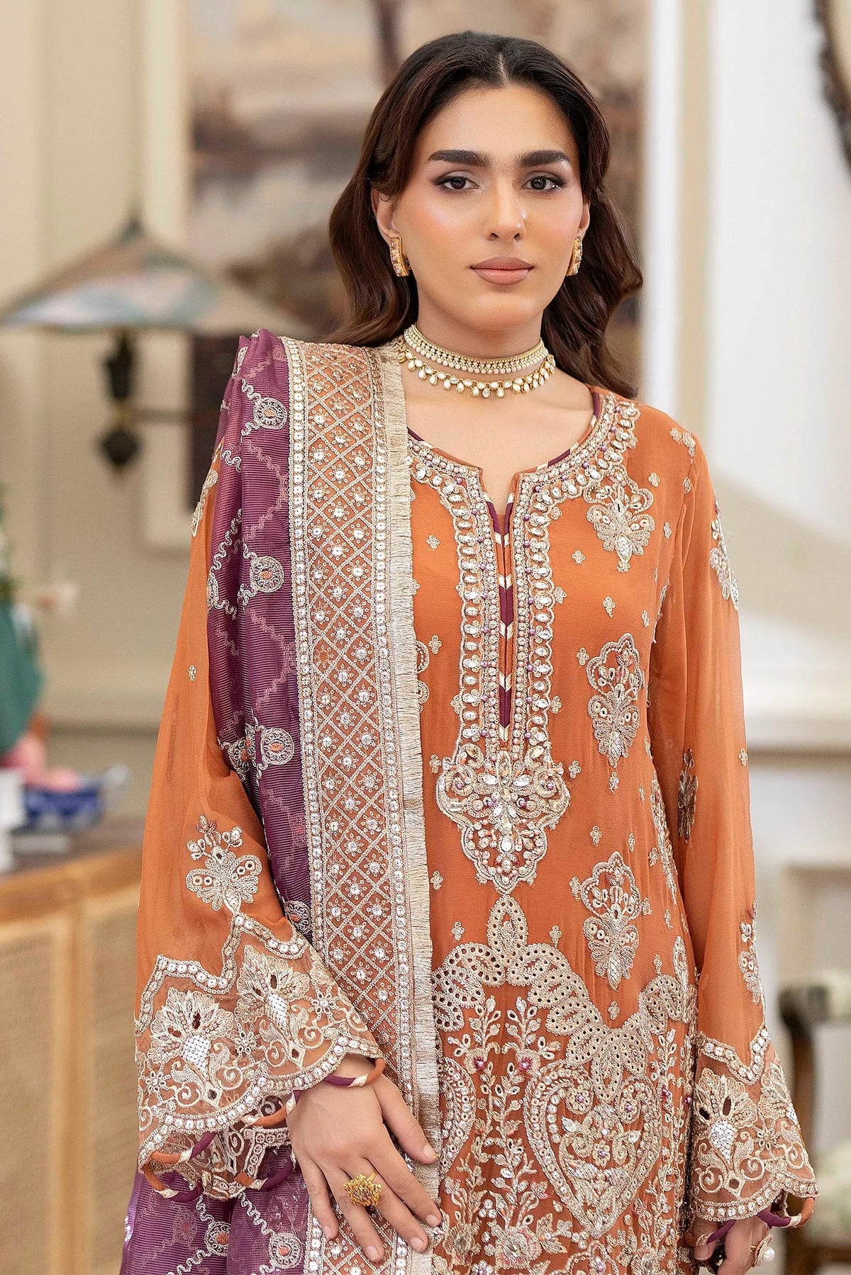 Adans Libas | Saleeqa Chiffon 25 | SALEEQA 7516 by Adans Libas - Designer Dress  - Type : Ladies Clothes - Available at Libayah - 100% Original 