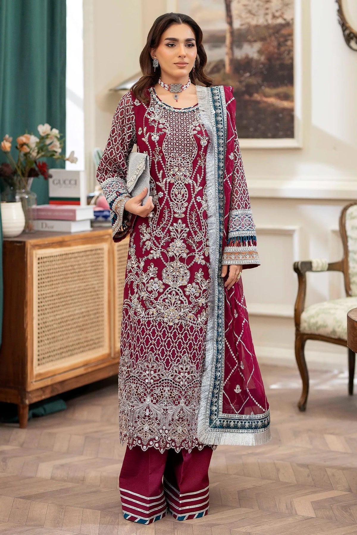 Adans Libas | Saleeqa Chiffon 25 | SALEEQA 7513 by Adans Libas - Designer Dress  - Type : Ladies Clothes - Available at Libayah - 100% Original 