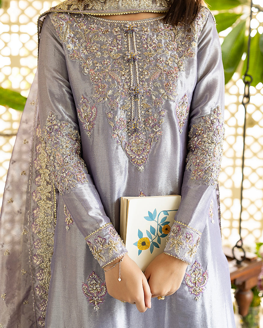 Mushq | Sunehri Lama Silk | Samiya by Mushq - Designer Dress  - Type : Ladies Clothes - Available at Libayah - 100% Original 