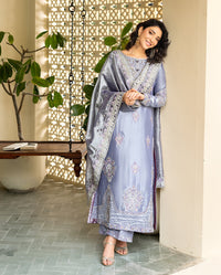 Mushq | Sunehri Lama Silk | Samiya by Mushq - Designer Dress  - Type : Ladies Clothes - Available at Libayah - 100% Original 