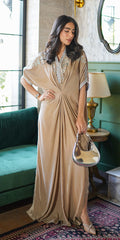 Erum Khan | Velvet Wisper | Champagne Charm by Erum Khan - Designer Dress - Type: Ladies Clothes - Available at Libayah - 100% Original