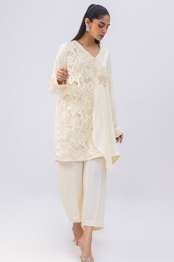 Sana Abbas | La Fiesta | Sweet Cream by Sana Abbas - Designer Dress - Type: Ladies Clothes - Available at Libayah - 100% Original