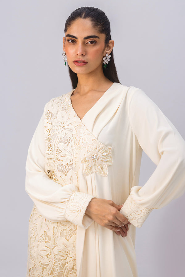 Sana Abbas | La Fiesta | Sweet Cream by Sana Abbas - Designer Dress - Type: Ladies Clothes - Available at Libayah - 100% Original