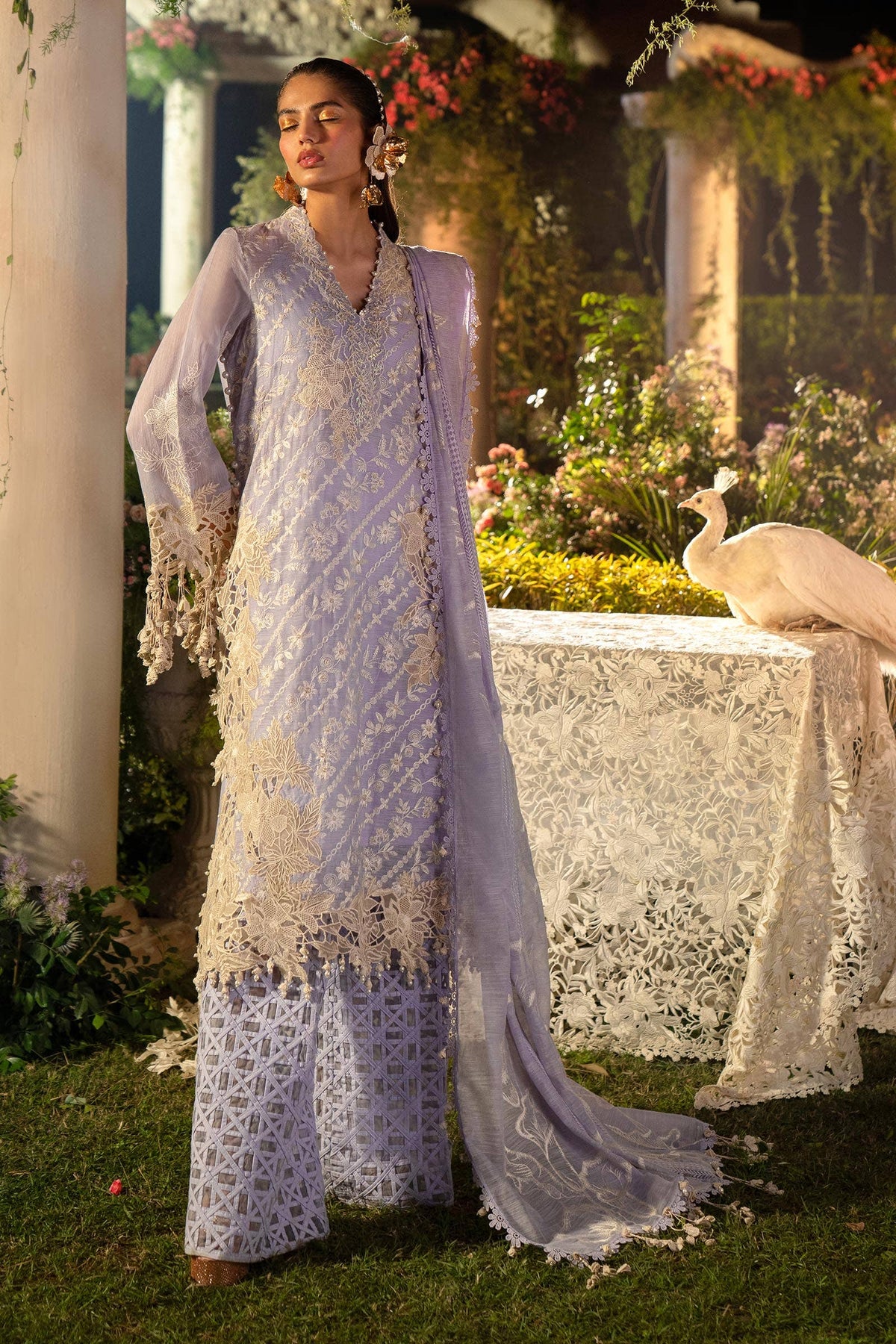 Sana Safinaz | Luxury Collection 24 | L241-010B-3CV by Sana Safinaz - Designer Dress - Type: Ladies Clothes - Available at Libayah - 100% Original