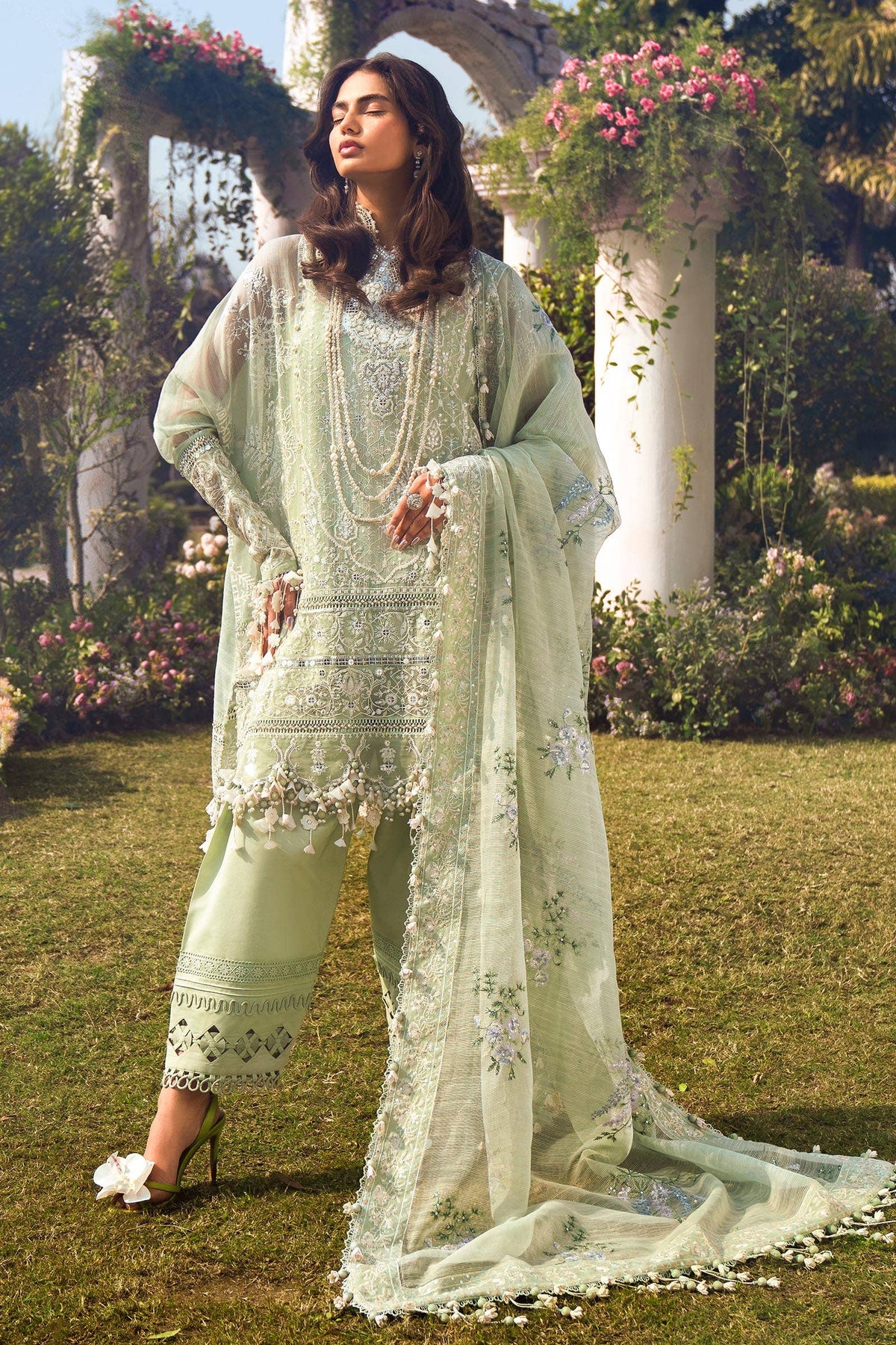 Sana Safinaz | Luxury Collection 24 | L241-006B-3CV by Sana Safinaz - Designer Dress - Type: Ladies Clothes - Available at Libayah - 100% Original
