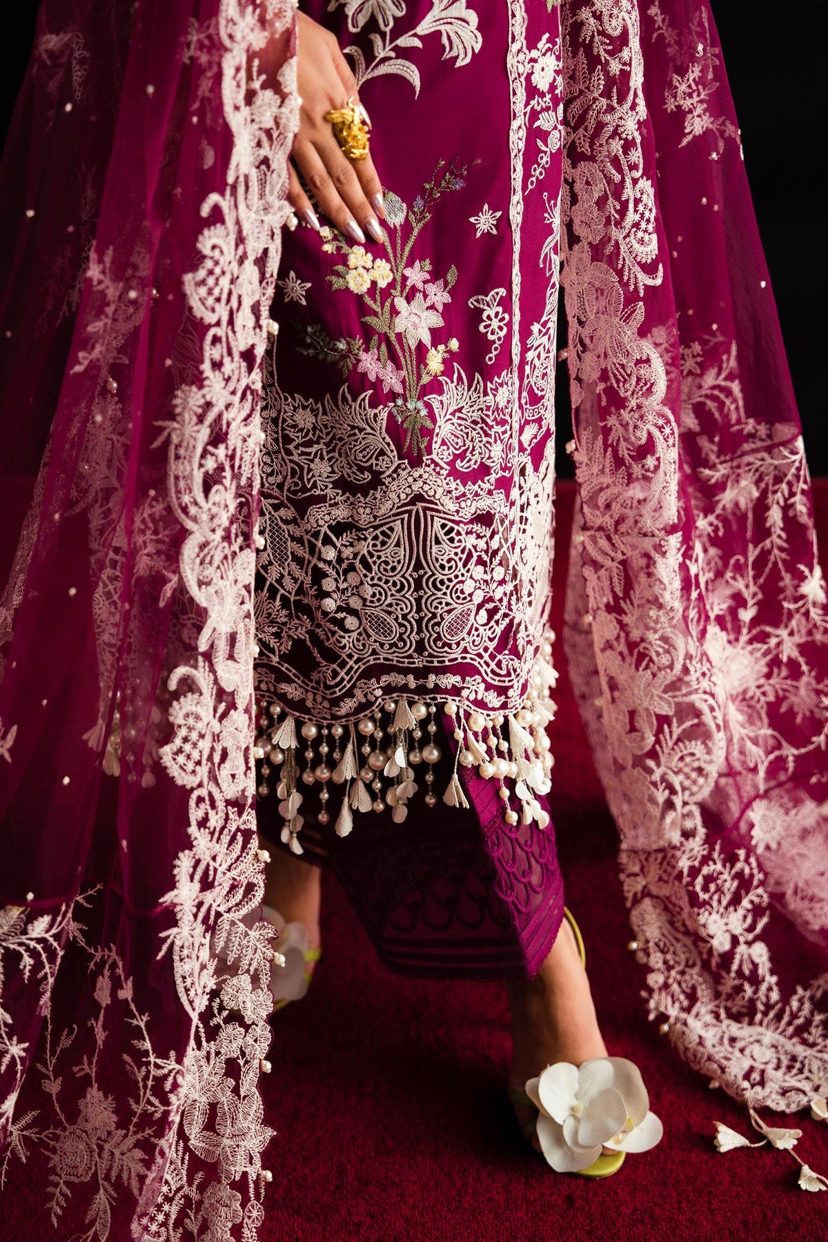 Sana Safinaz | Luxury Collection 24 | L241-007B-3CT by Sana Safinaz - Designer Dress - Type: Ladies Clothes - Available at Libayah - 100% Original