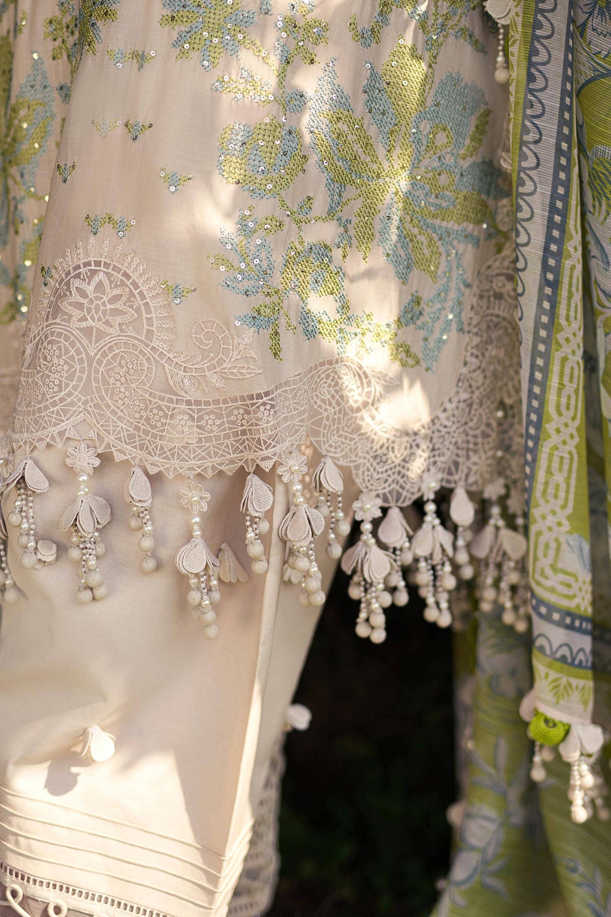 Sana Safinaz | Luxury Collection 24 | L241-008A-3CV by Sana Safinaz - Designer Dress - Type: Ladies Clothes - Available at Libayah - 100% Original