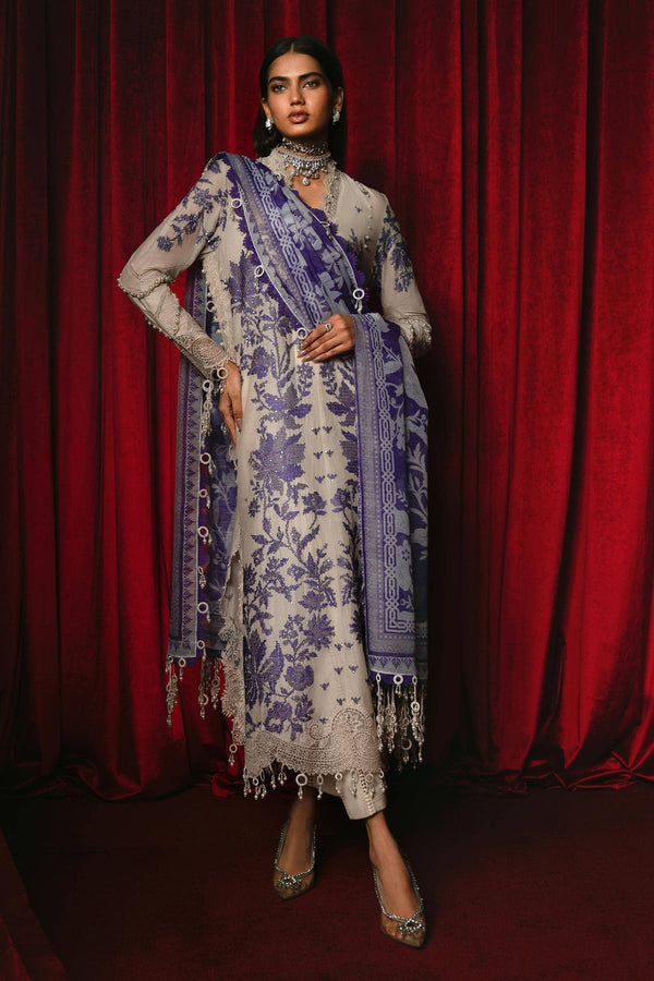 Sana Safinaz | Luxury Collection 24 | L241-008B-3CV by Sana Safinaz - Designer Dress - Type: Ladies Clothes - Available at Libayah - 100% Original