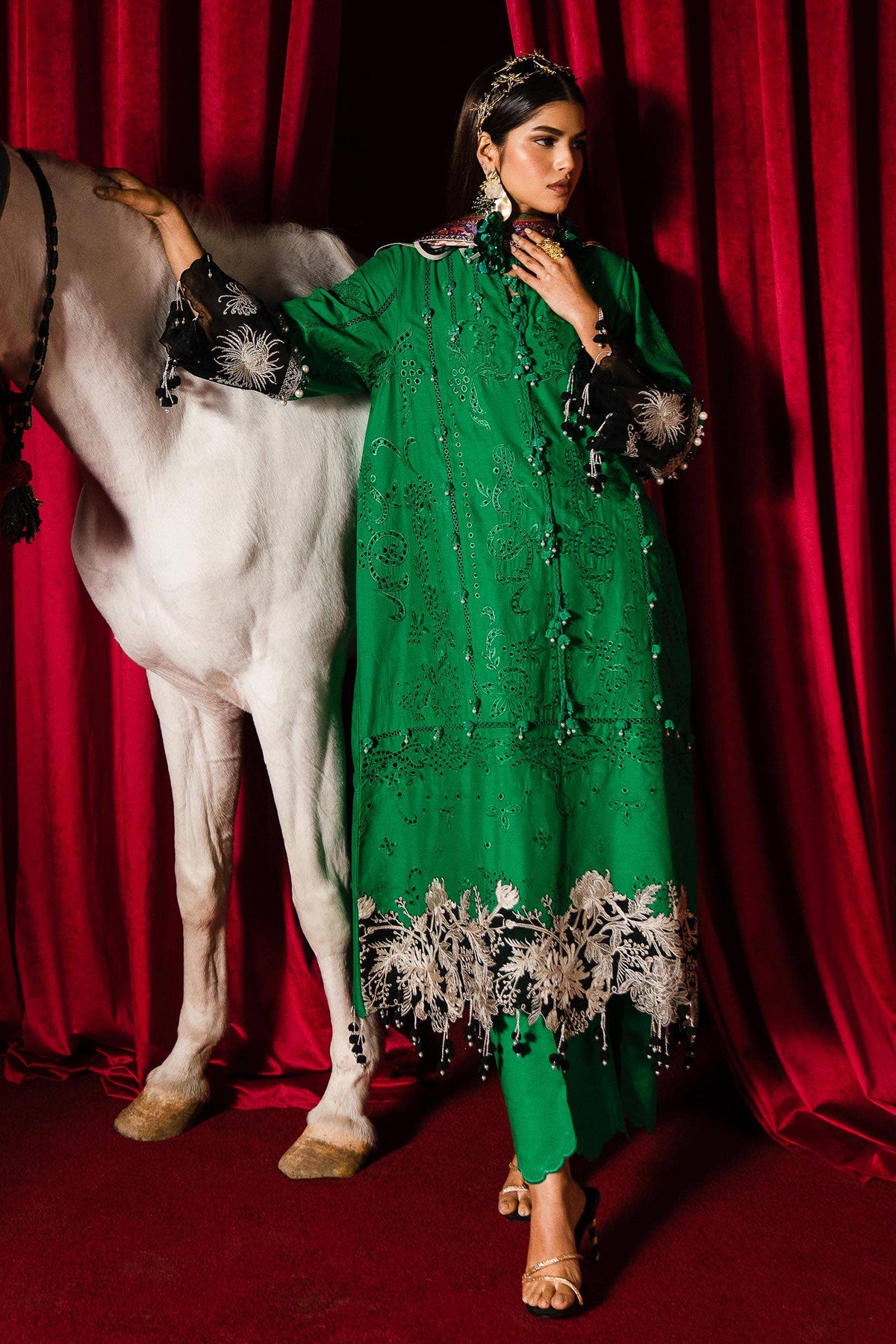 Sana Safinaz | Luxury Collection 24 | L241-001B-3CL by Sana Safinaz - Designer Dress - Type: Ladies Clothes - Available at Libayah - 100% Original