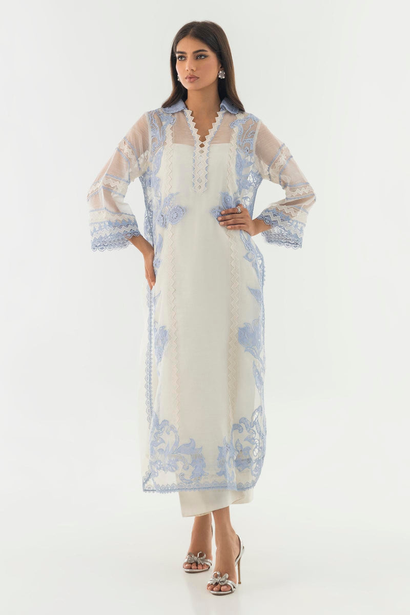 Sana Safinaz | Luxury Pret |  SS24FOR243P2T by Sana Safinaz - Designer Dress - Type: Ladies Clothes - Available at Libayah - 100% Original