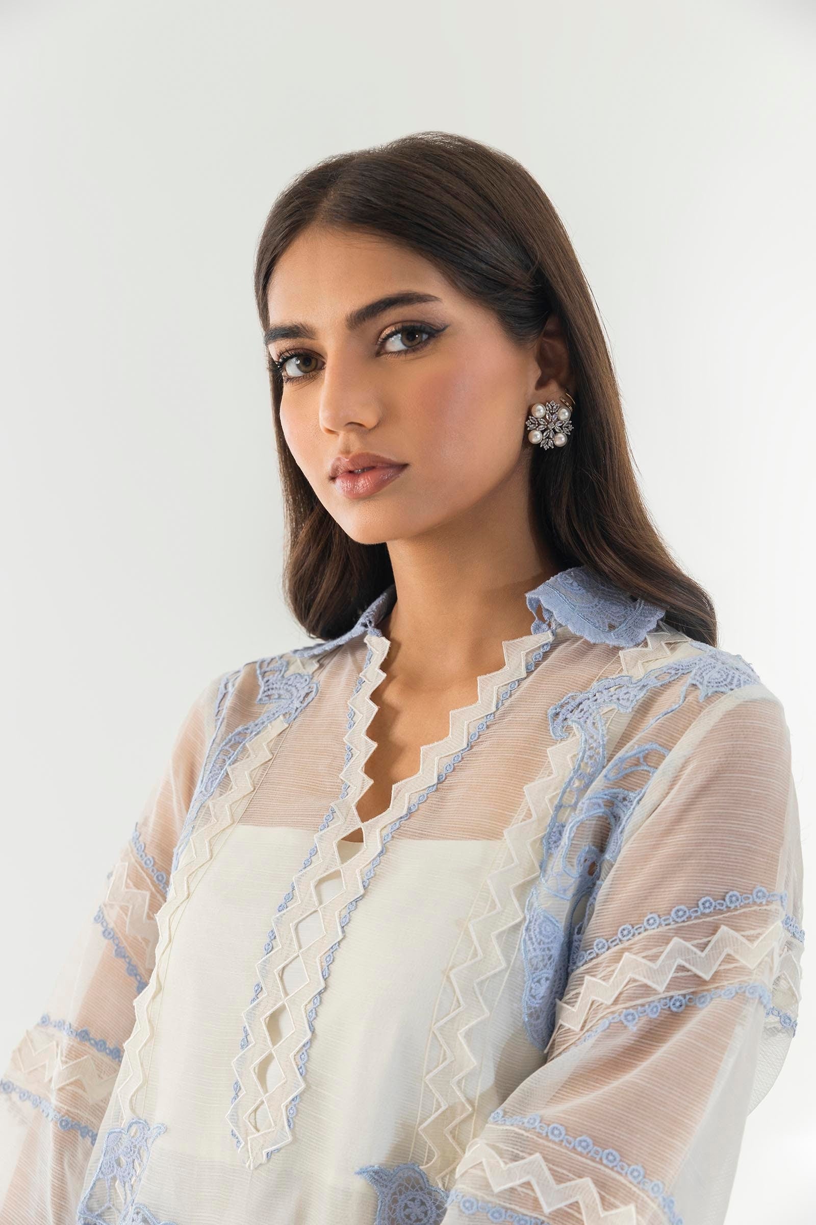 Sana Safinaz | Luxury Pret |  SS24FOR243P2T by Sana Safinaz - Designer Dress - Type: Ladies Clothes - Available at Libayah - 100% Original