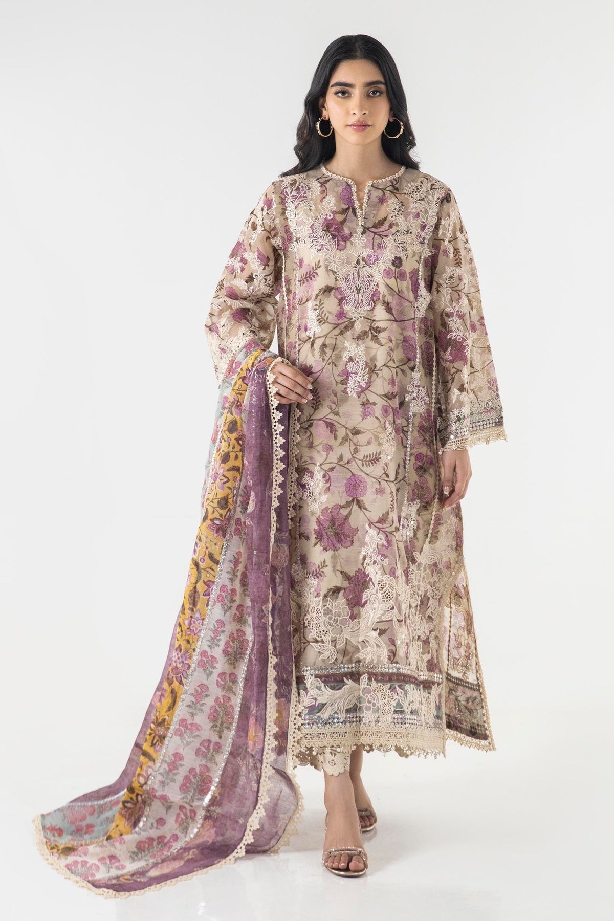 Sana Safinaz | Luxury Pret |  SS24FOR233P3 by Sana Safinaz - Designer Dress - Type: Ladies Clothes - Available at Libayah - 100% Original