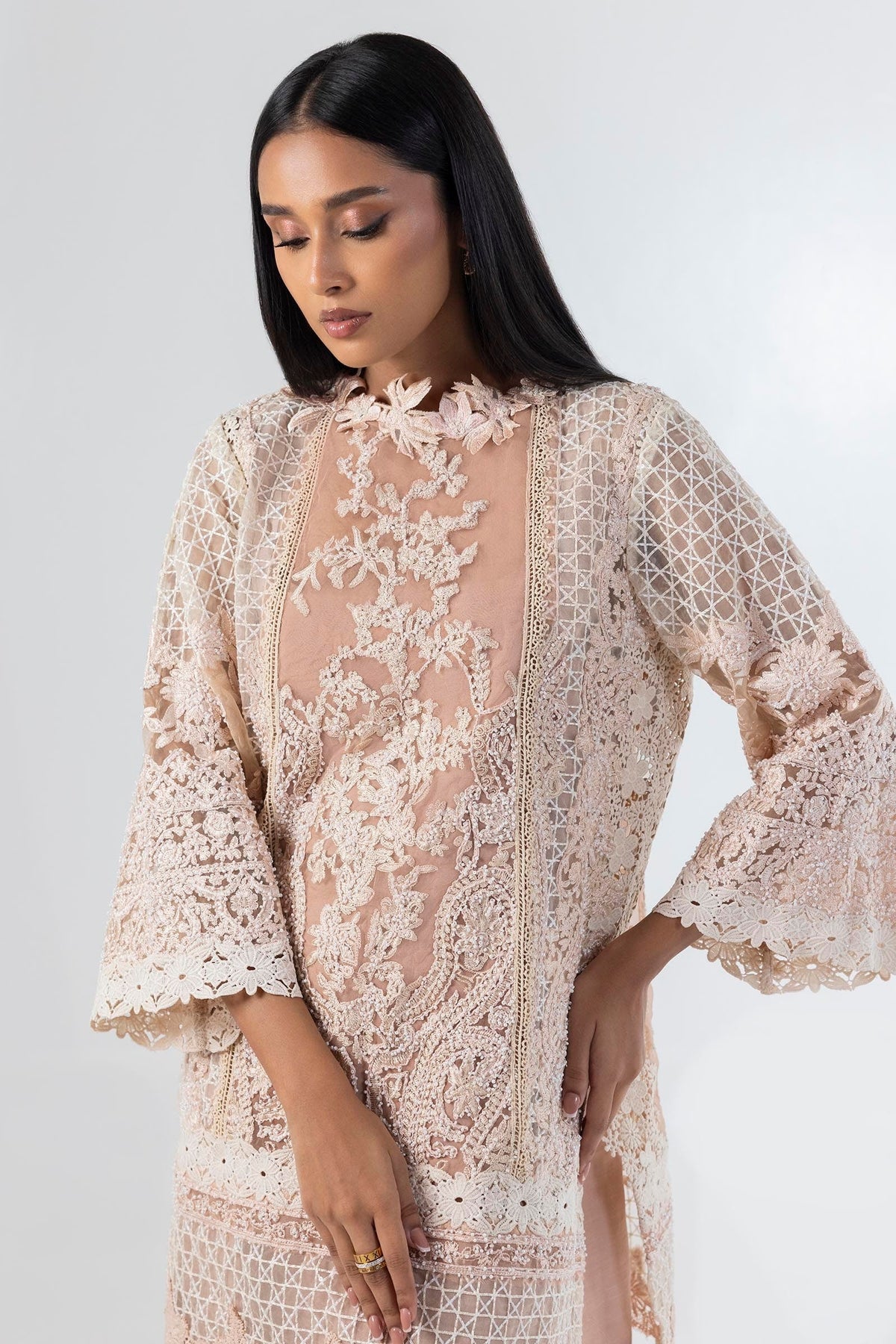 Sana Safinaz | Luxury Pret |  SS24FOR254P2T by Sana Safinaz - Designer Dress - Type: Ladies Clothes - Available at Libayah - 100% Original