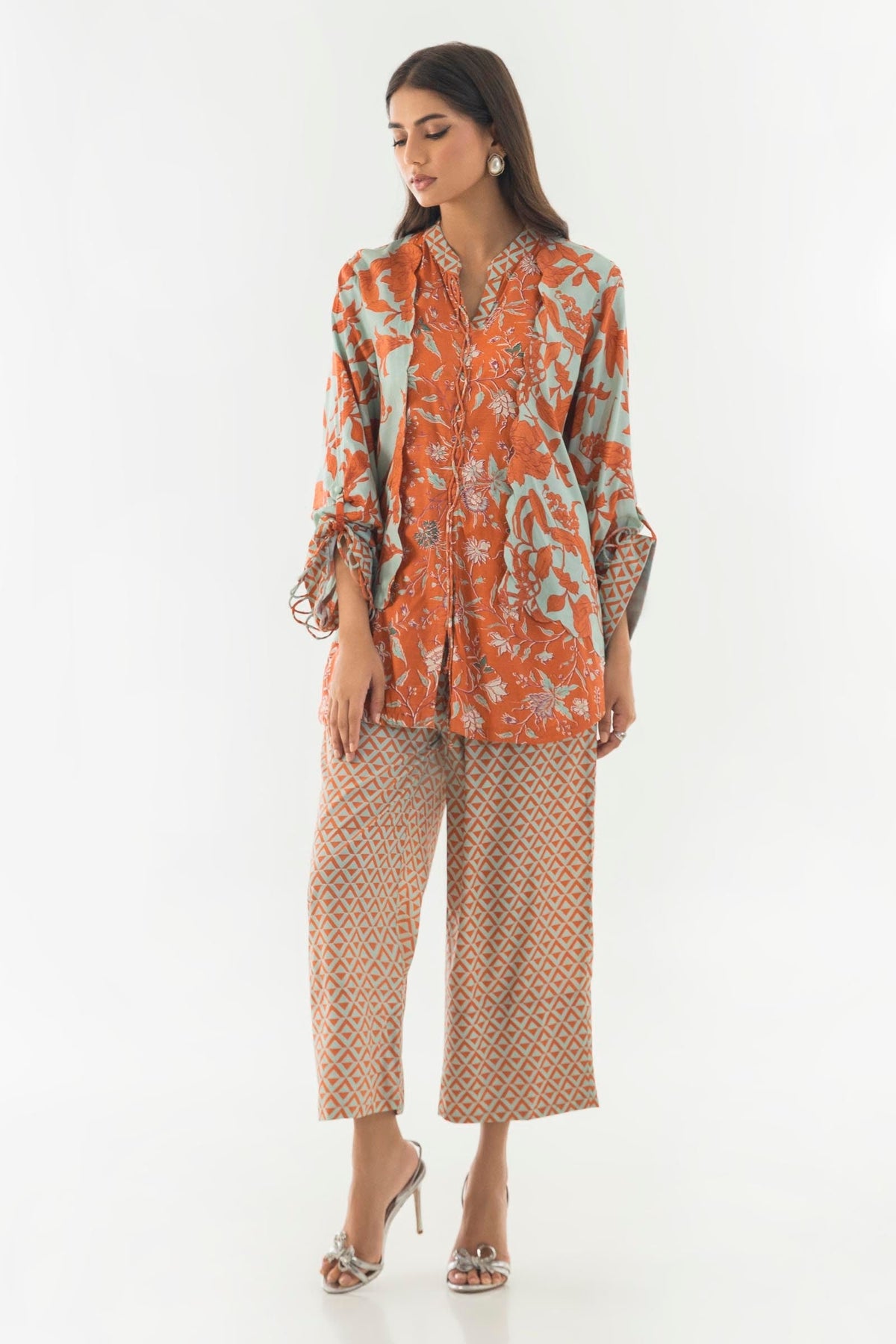 Sana Safinaz | Luxury Pret |  SS24FOR228P2T by Sana Safinaz - Designer Dress - Type: Ladies Clothes - Available at Libayah - 100% Original