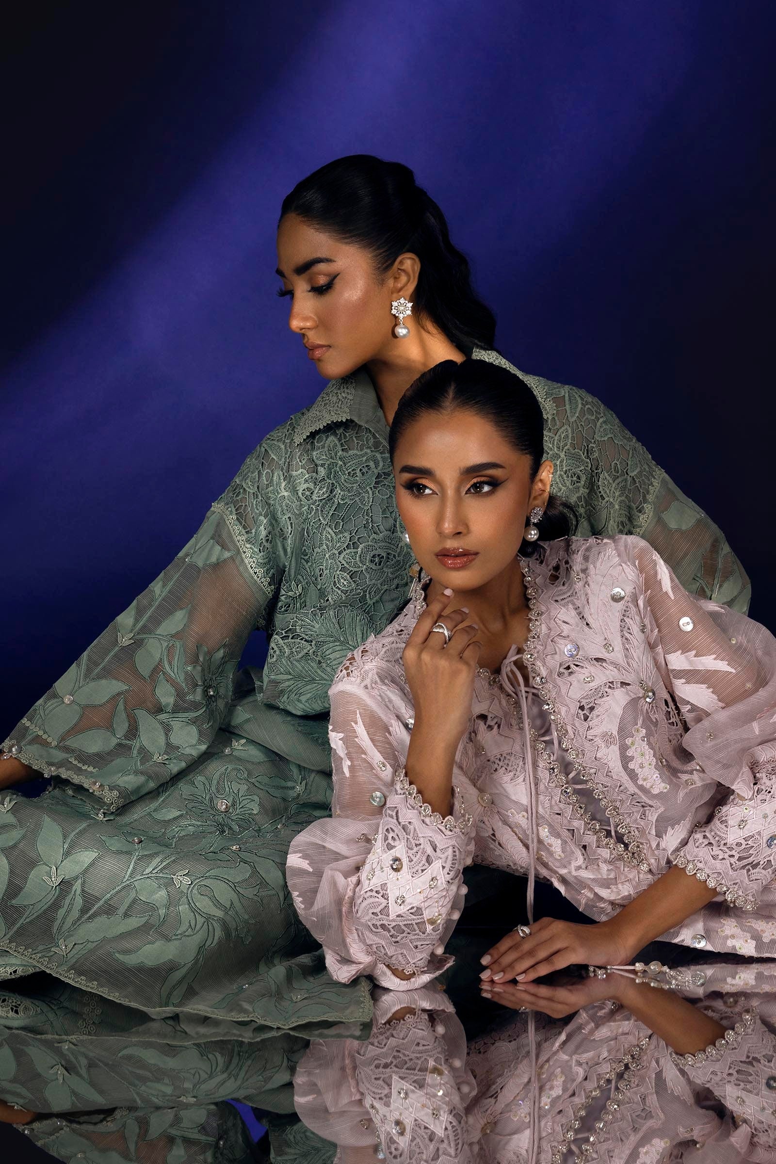 Sana Safinaz | Luxury Pret | SS24FOR262P2T by Sana Safinaz - Designer Dress - Type: Ladies Clothes - Available at Libayah - 100% Original
