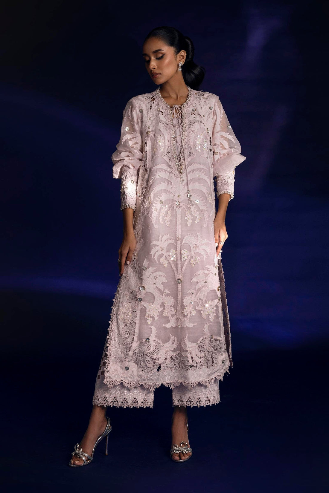 Sana Safinaz | Luxury Pret |  SS24FOR266P2T by Sana Safinaz - Designer Dress - Type: Ladies Clothes - Available at Libayah - 100% Original