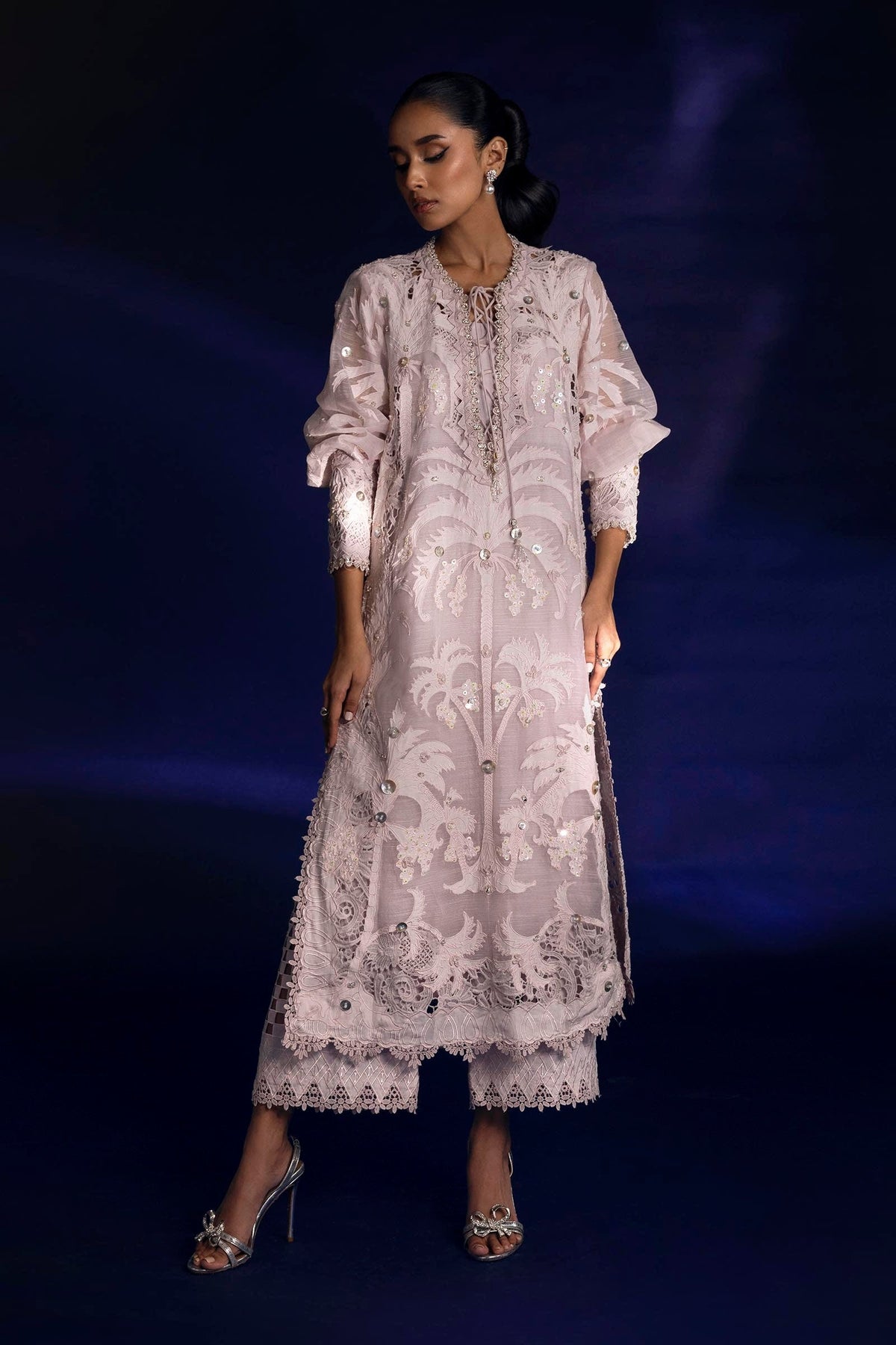 Sana Safinaz | Luxury Pret |  SS24FOR266P2T by Sana Safinaz - Designer Dress - Type: Ladies Clothes - Available at Libayah - 100% Original