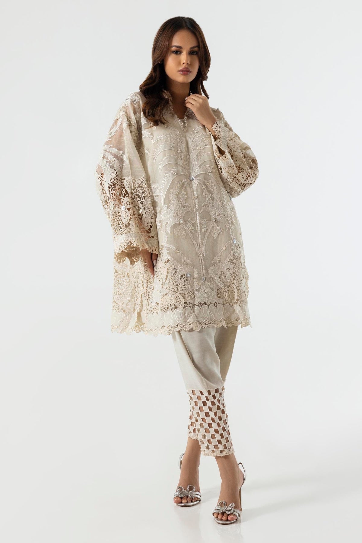 Sana Safinaz | Luxury Pret |  SS24FOR267P2T by Sana Safinaz - Designer Dress - Type: Ladies Clothes - Available at Libayah - 100% Original