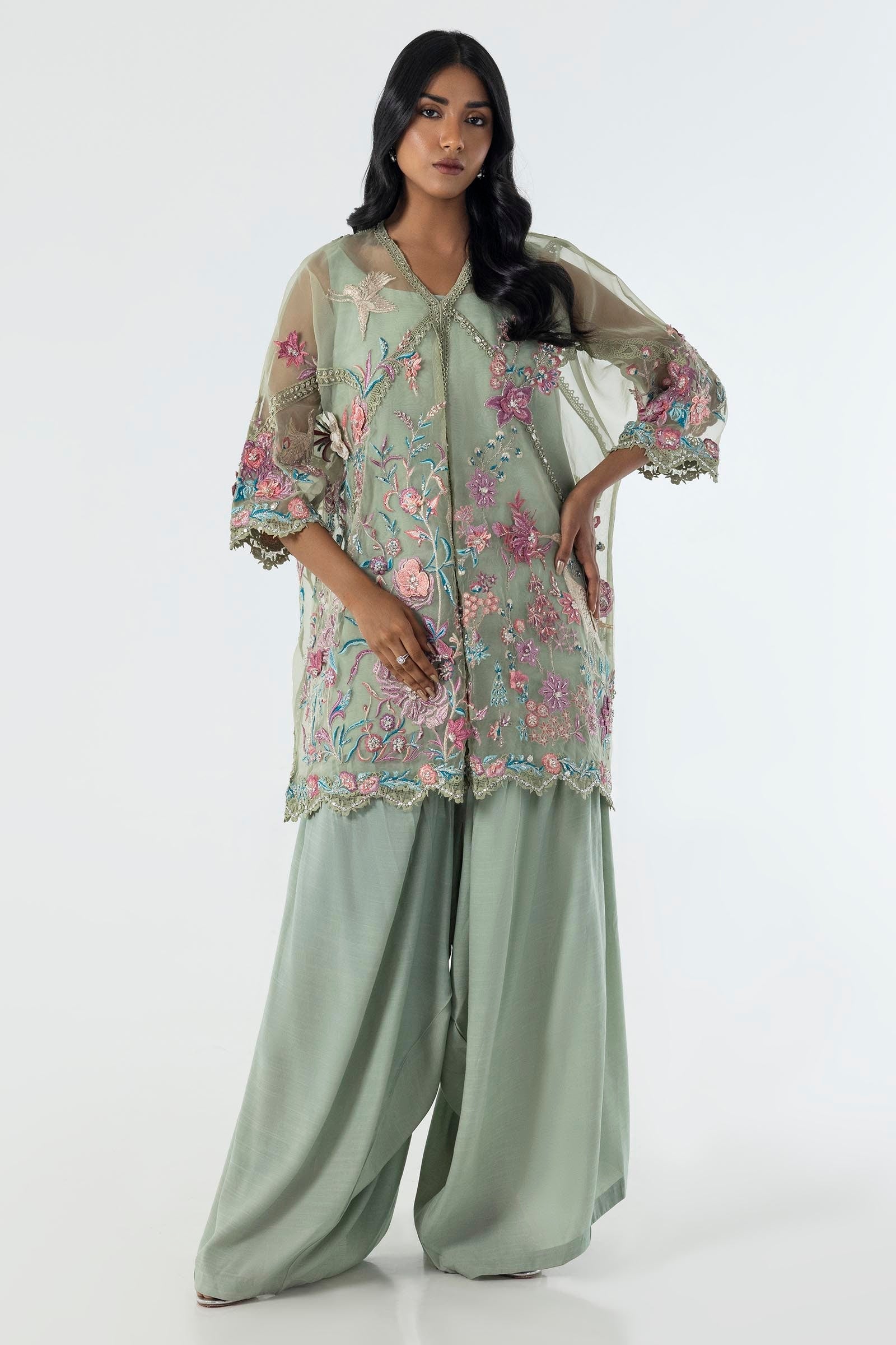 Sana Safinaz | Luxury Pret |  SS24FOR271P2T by Sana Safinaz - Designer Dress - Type: Ladies Clothes - Available at Libayah - 100% Original