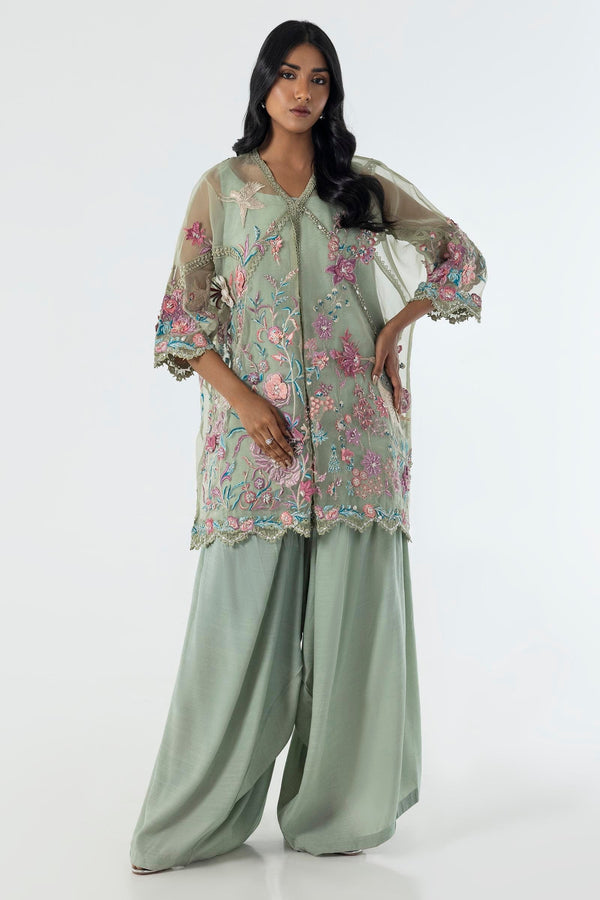 Sana Safinaz | Luxury Pret |  SS24FOR271P2T by Sana Safinaz - Designer Dress - Type: Ladies Clothes - Available at Libayah - 100% Original