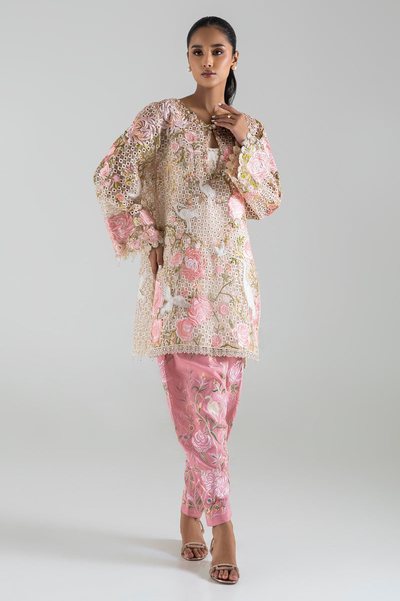 Sana Safinaz | Luxury Pret | SS24FOR223P2T by Sana Safinaz - Designer Dress - Type: Ladies Clothes - Available at Libayah - 100% Original