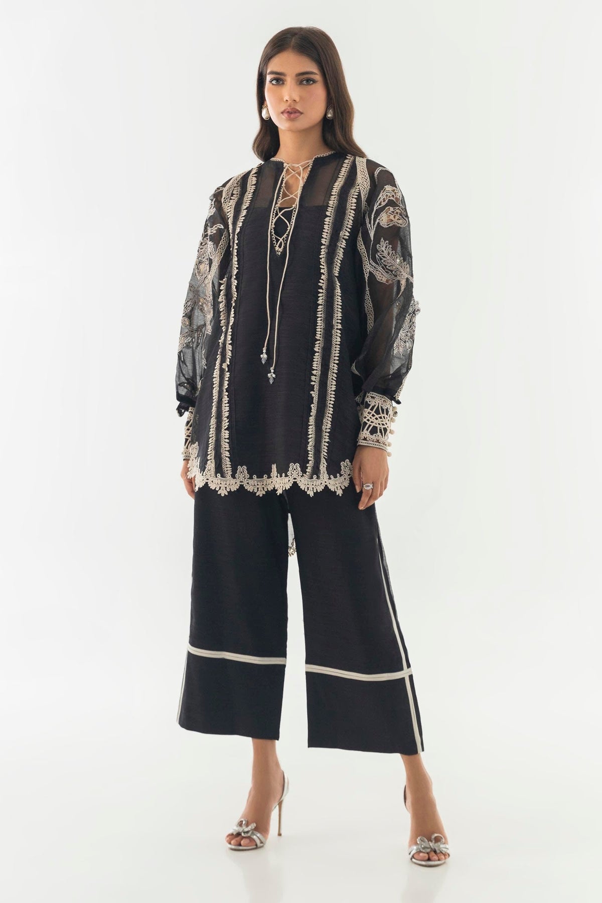 Sana Safinaz | Luxury Pret |  SS24FOR240P2T by Sana Safinaz - Designer Dress - Type: Ladies Clothes - Available at Libayah - 100% Original