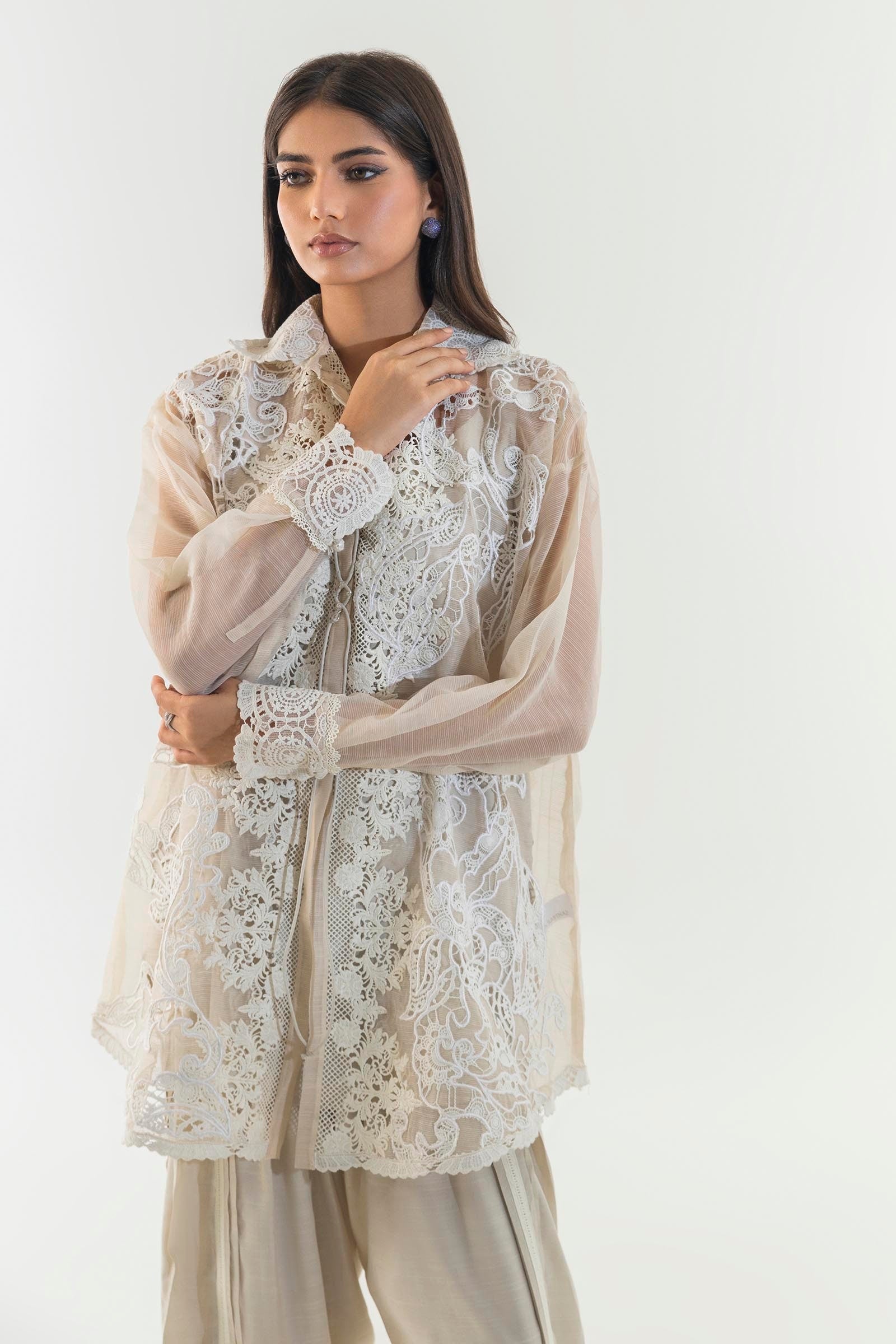 Sana Safinaz | Luxury Pret |  SS24FOR242P2T by Sana Safinaz - Designer Dress - Type: Ladies Clothes - Available at Libayah - 100% Original