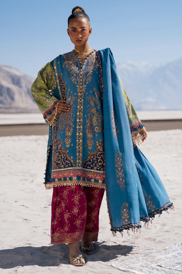 Sana Safinaz | Winter Shawl 24 | S241-002B-3CP by Sana Safinaz - Designer Dress - Type: Ladies Clothes - Available at Libayah - 100% Original