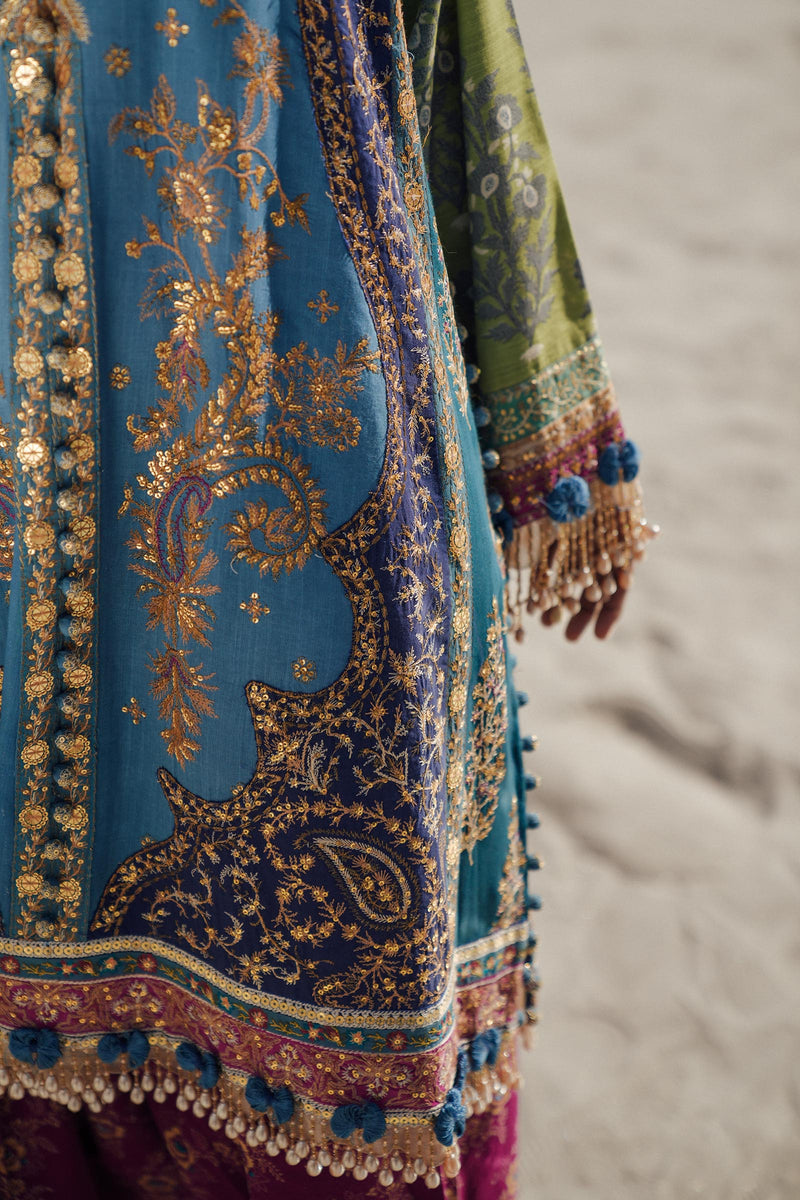 Sana Safinaz | Winter Shawl 24 | S241-002B-3CP by Sana Safinaz - Designer Dress - Type: Ladies Clothes - Available at Libayah - 100% Original