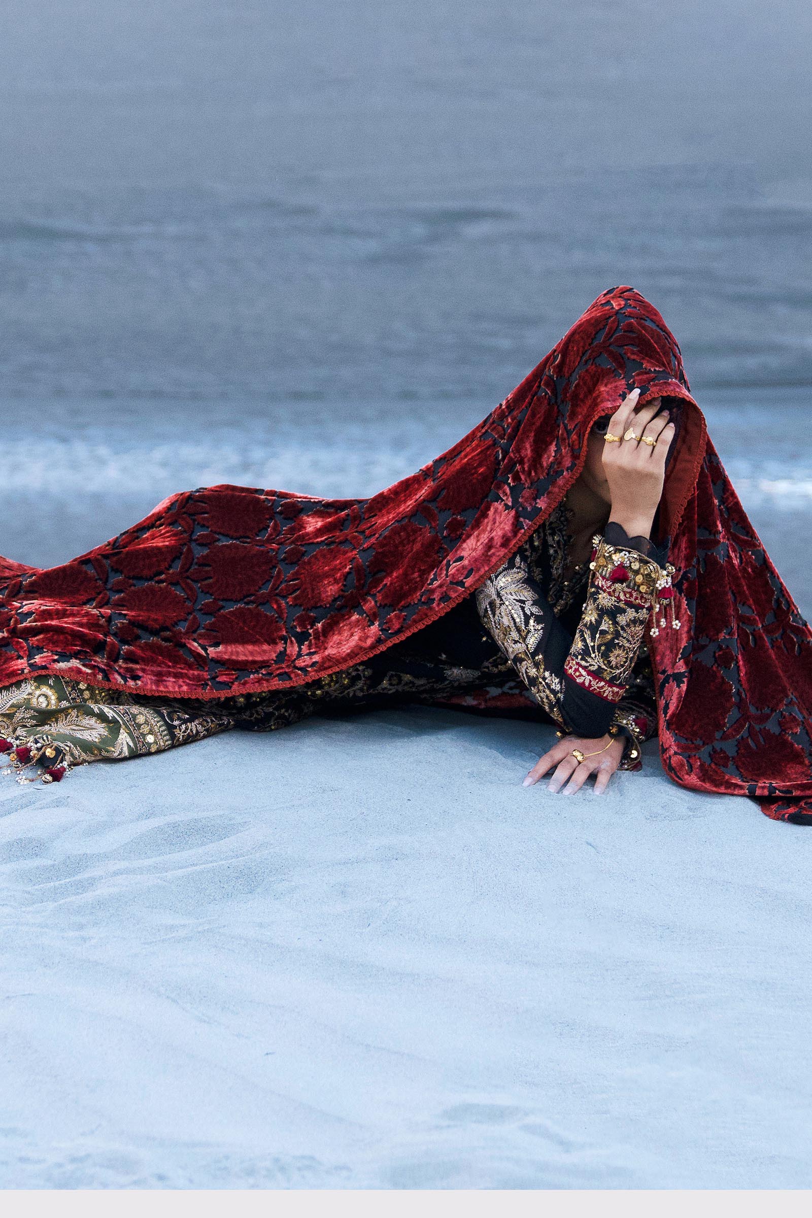 Sana Safinaz | Winter Shawl 24 | S241-001A-3CP by Sana Safinaz - Designer Dress - Type: Ladies Clothes - Available at Libayah - 100% Original