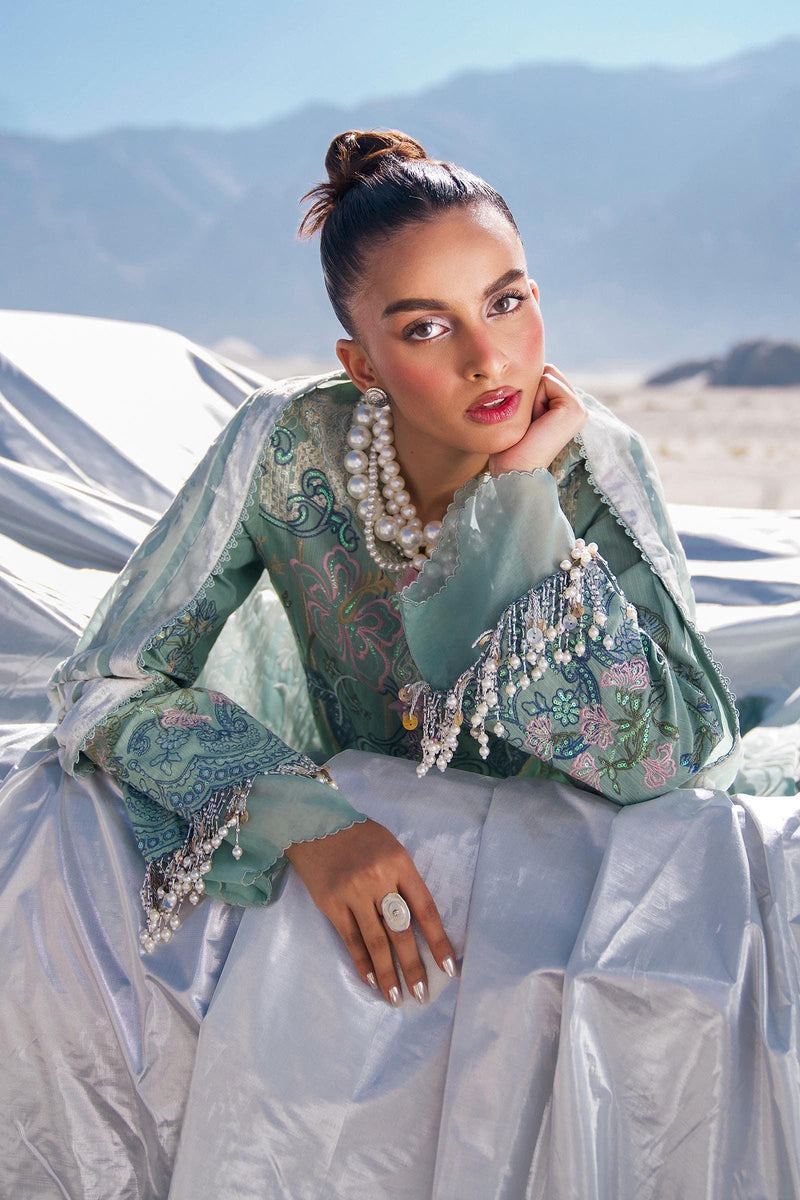 Sana Safinaz | Winter Shawl 24 | S241-005A-3CP by Sana Safinaz - Designer Dress - Type: Ladies Clothes - Available at Libayah - 100% Original
