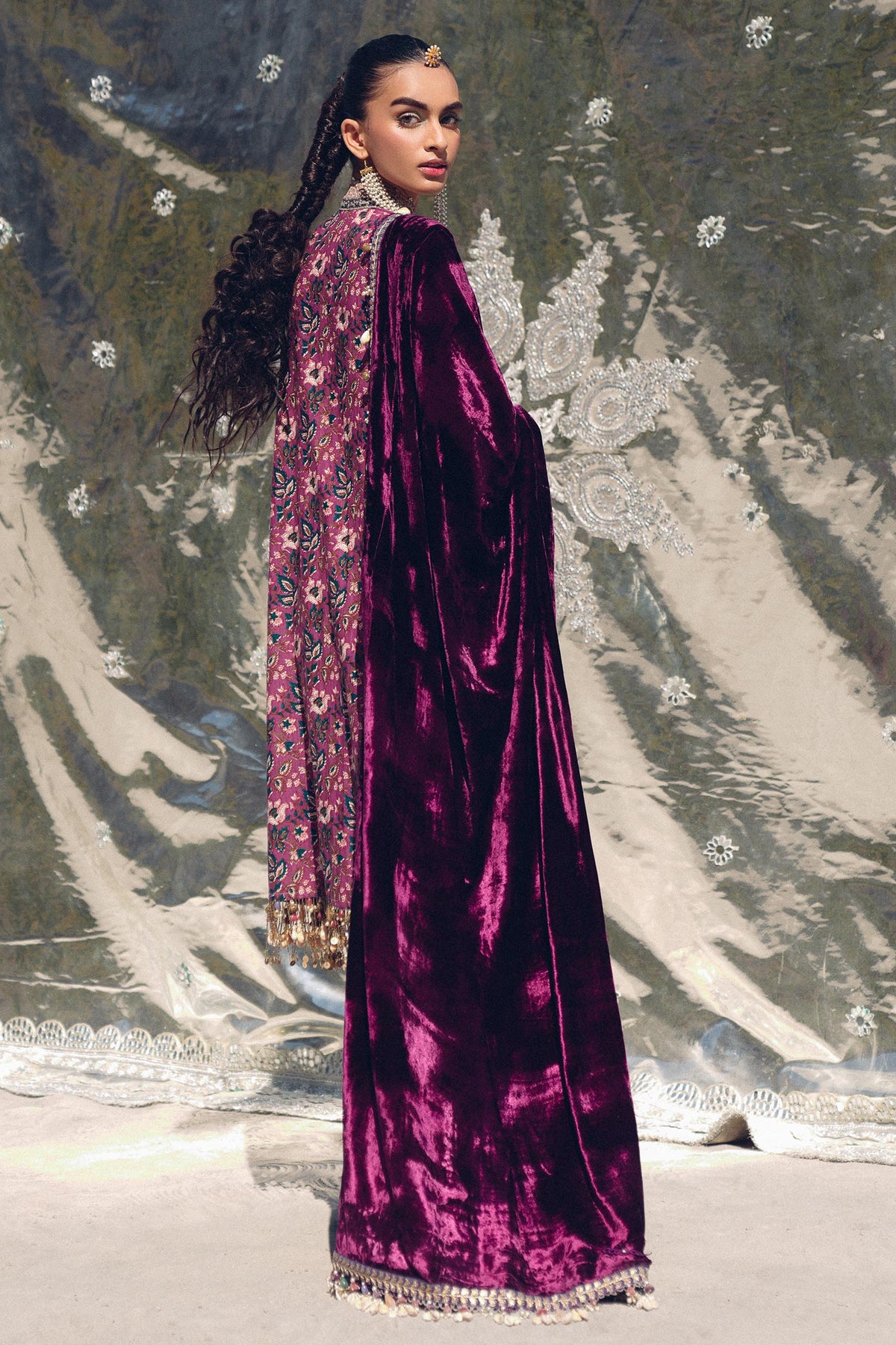Sana Safinaz | Winter Shawl 24 | S241-006A-3CP by Sana Safinaz - Designer Dress - Type: Ladies Clothes - Available at Libayah - 100% Original