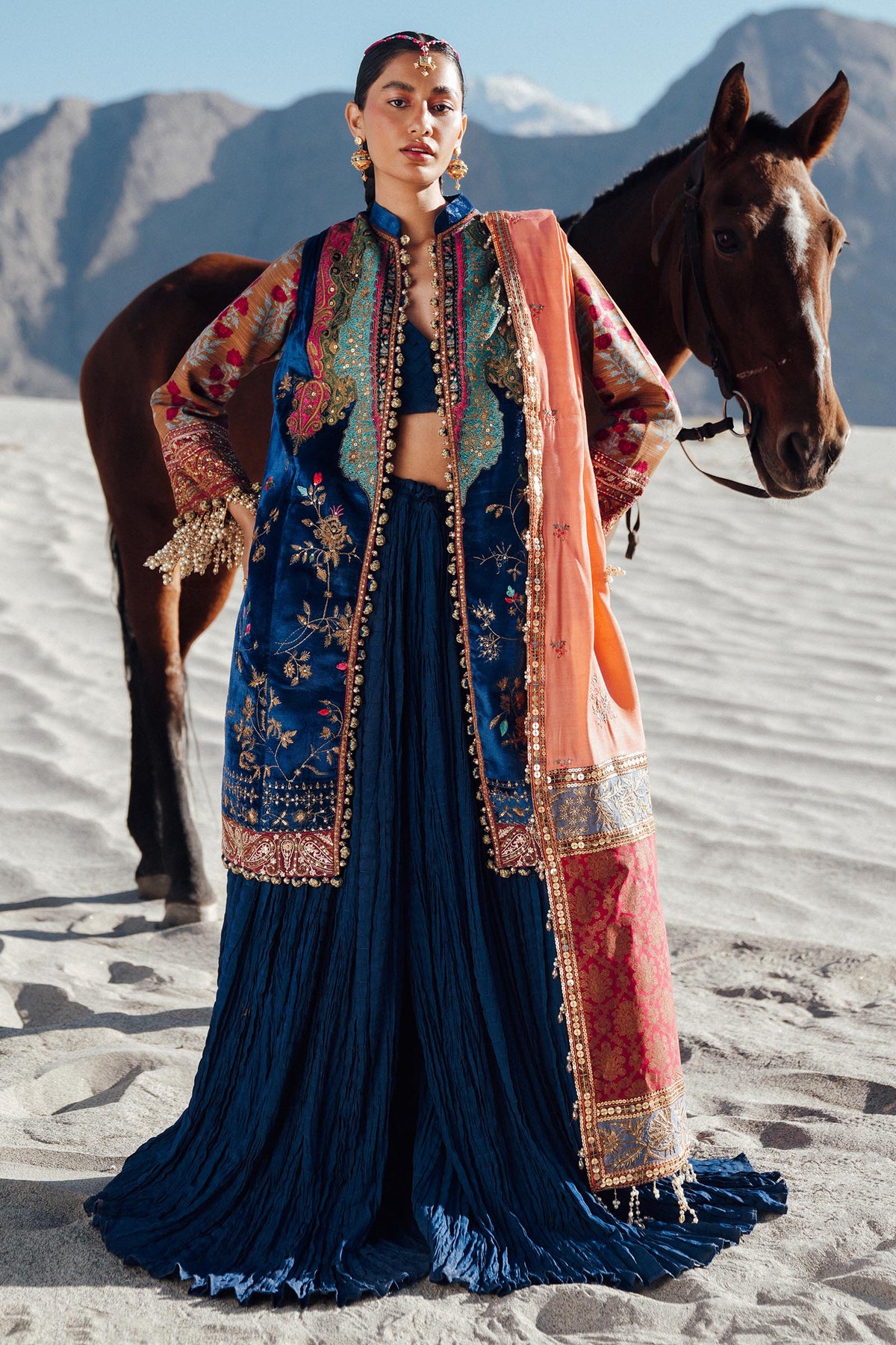 Sana Safinaz | Winter Shawl 24 | V241-001-3CP by Sana Safinaz - Designer Dress - Type: Ladies Clothes - Available at Libayah - 100% Original