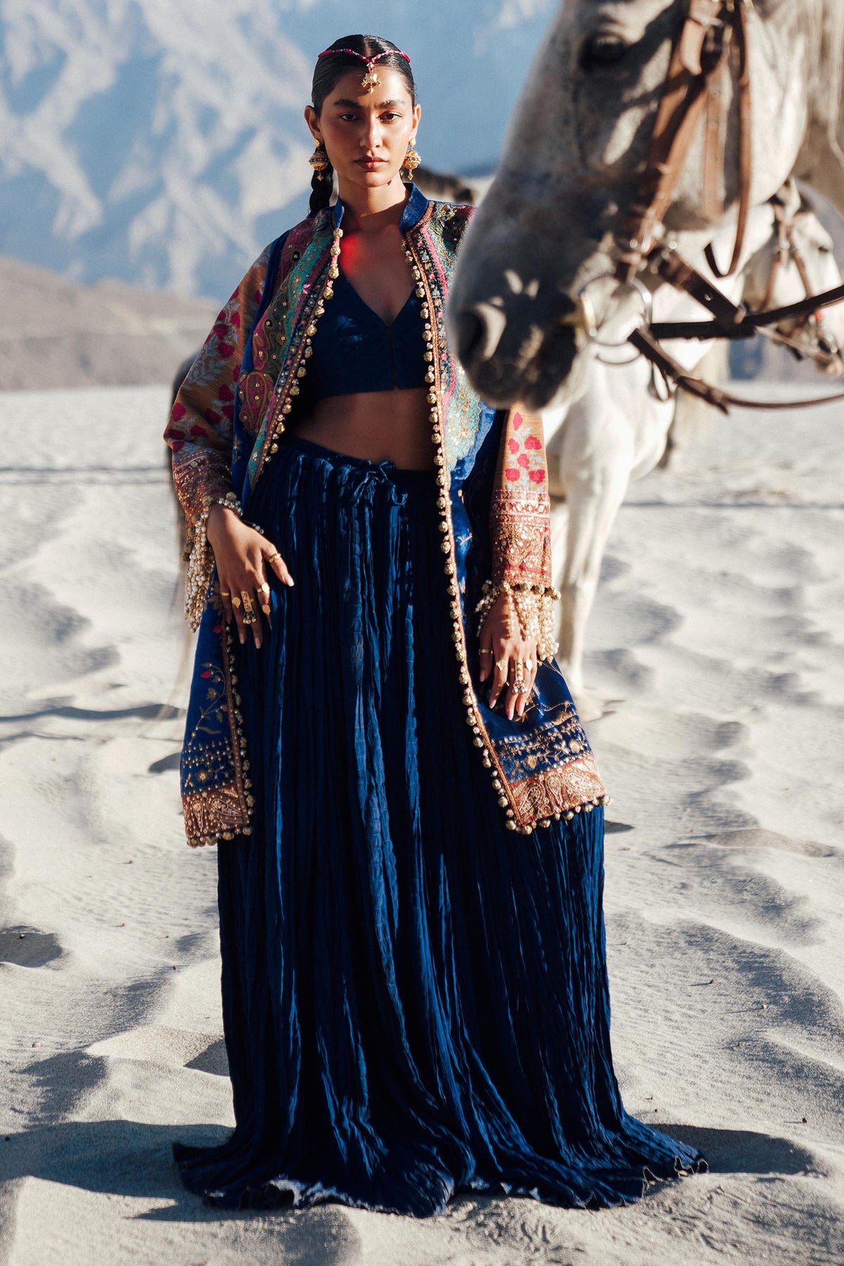 Sana Safinaz | Winter Shawl 24 | V241-001-3CP by Sana Safinaz - Designer Dress - Type: Ladies Clothes - Available at Libayah - 100% Original