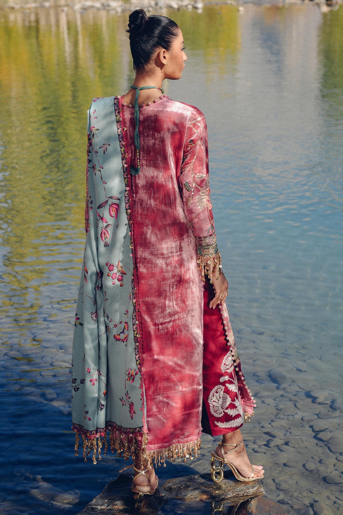 Sana Safinaz | Winter Shawl 24 | V241-005-3CP by Sana Safinaz - Designer Dress - Type: Ladies Clothes - Available at Libayah - 100% Original