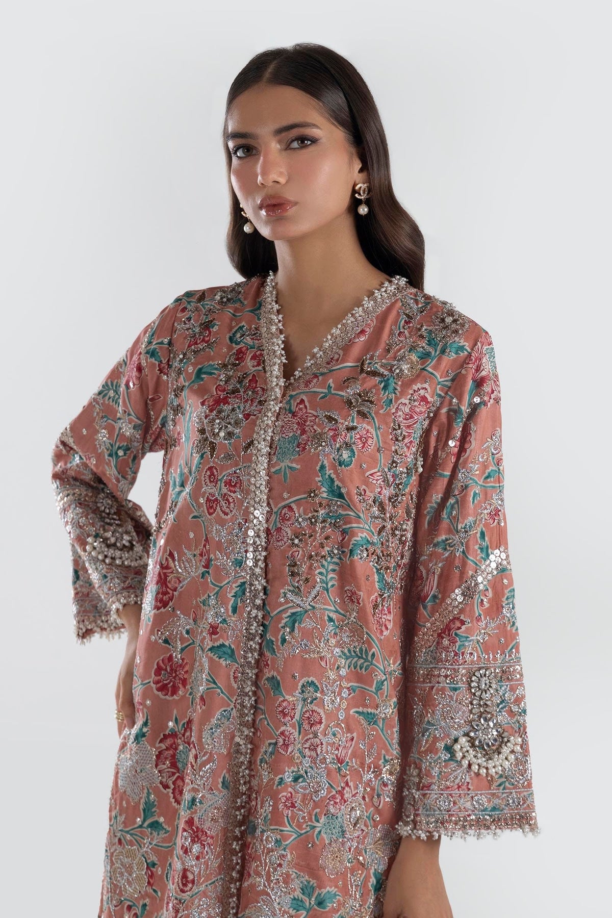 Sana Safinaz | Luxury Pret |  SS24FOR186P3 by Sana Safinaz - Designer Dress - Type: Ladies Clothes - Available at Libayah - 100% Original