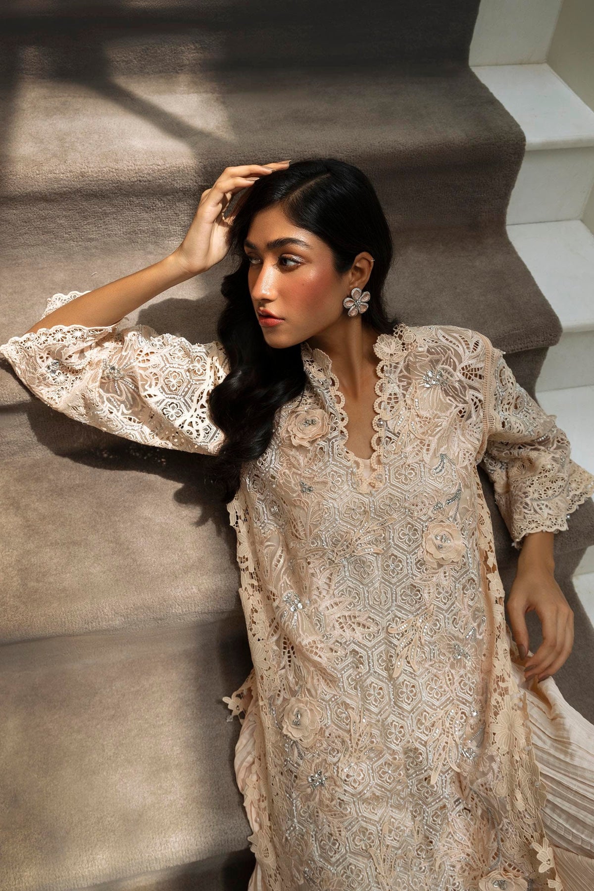 Sana Safinaz | Luxury Pret |  SS24FOR212P2T by Sana Safinaz - Designer Dress - Type: Ladies Clothes - Available at Libayah - 100% Original