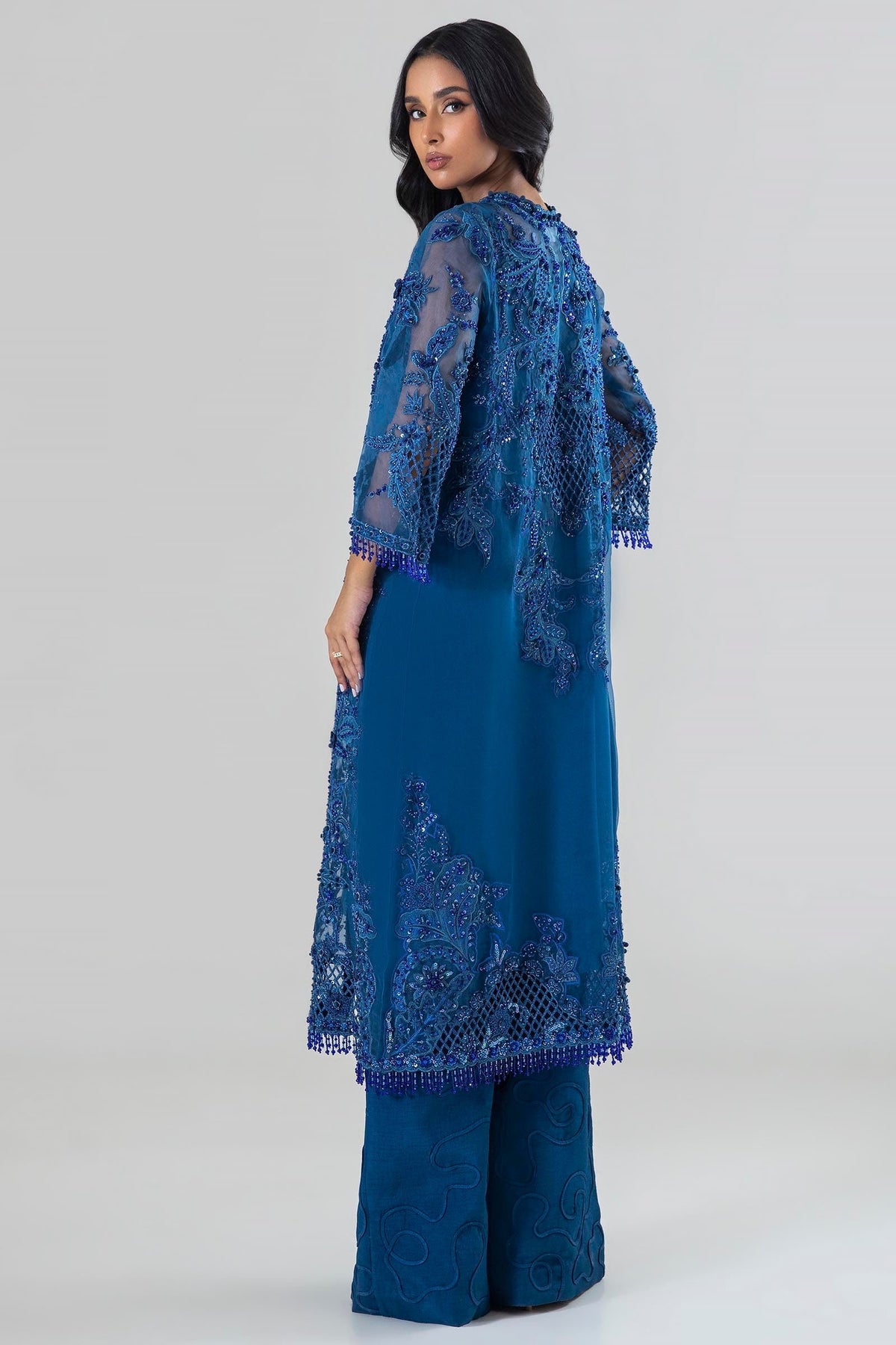 Sana Safinaz | Luxury Pret |  SS24FOR218P2T by Sana Safinaz - Designer Dress - Type: Ladies Clothes - Available at Libayah - 100% Original