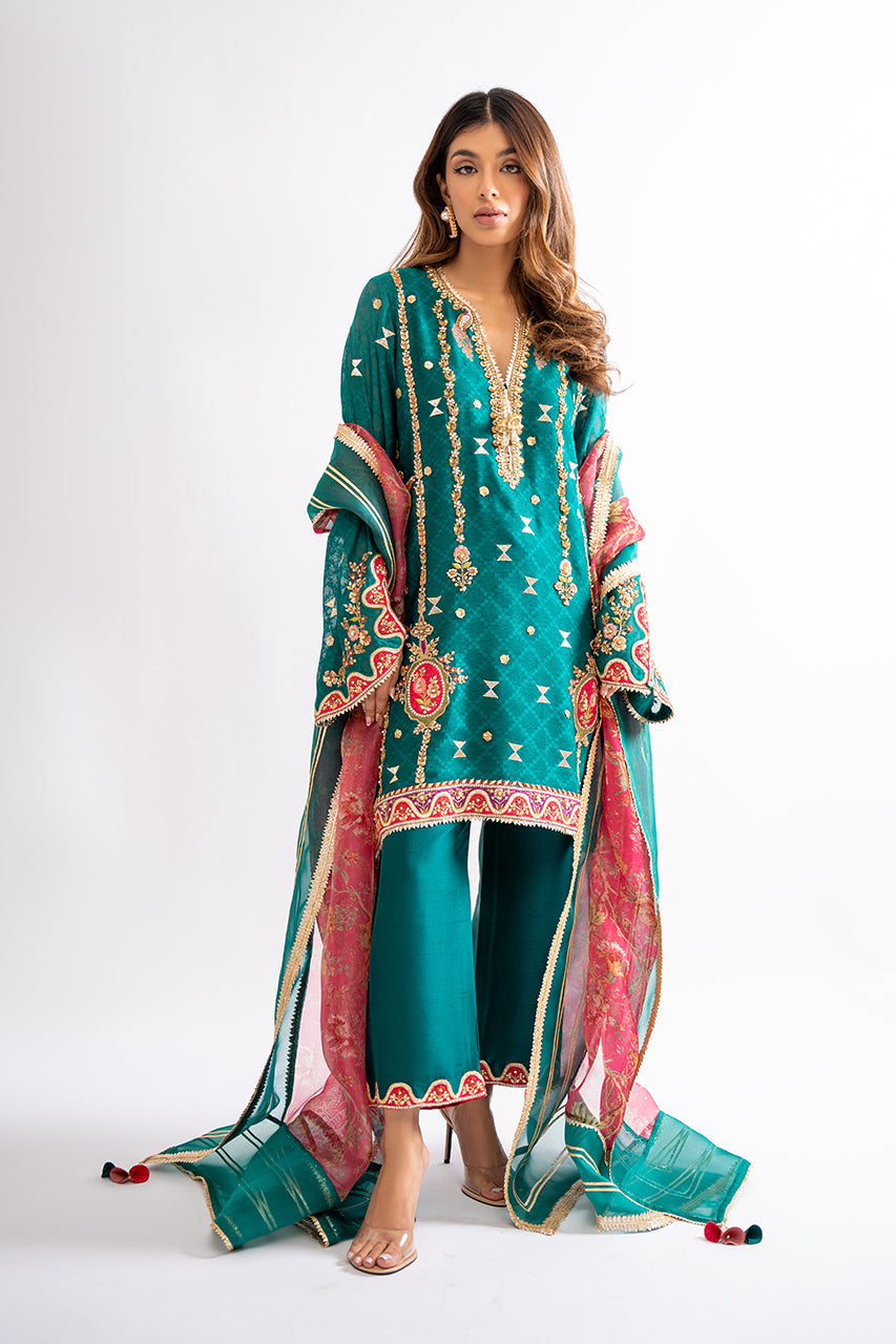 Sania Maskatiya | Eid Collection | Kinza by Sania Maskatiya - Designer Dress - Type: Ladies Clothes - Available at Libayah - 100% Original