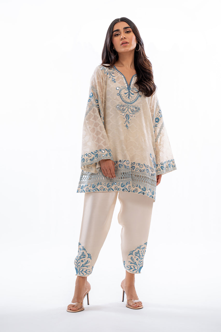 Sania Maskatiya | Eid Collection | Ezra (A) by Sania Maskatiya - Designer Dress - Type: Ladies Clothes - Available at Libayah - 100% Original