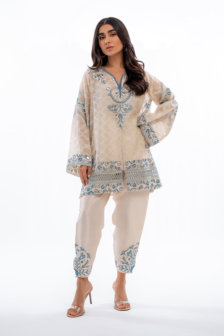 Sania Maskatiya | Eid Collection | Ezra (A) by Sania Maskatiya - Designer Dress - Type: Ladies Clothes - Available at Libayah - 100% Original