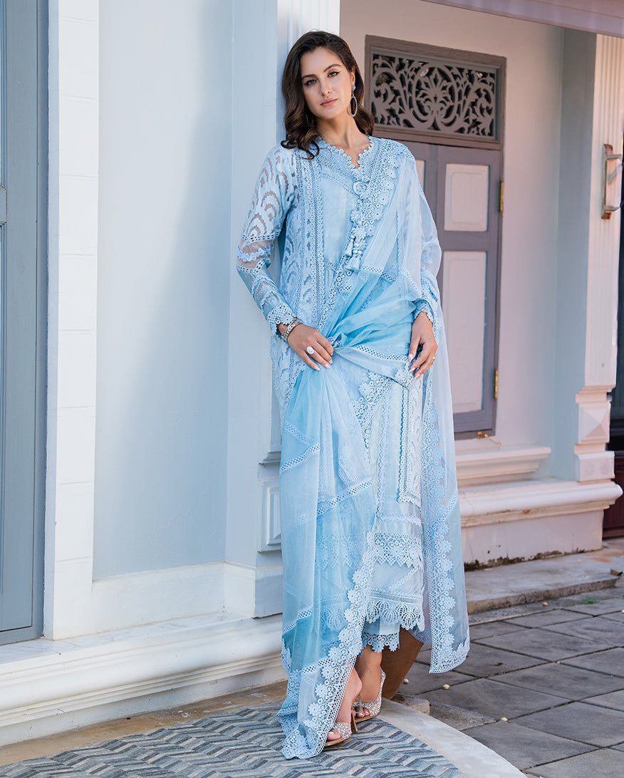Mushq | Euphoria Pret | Sapphire Gleam by Mushq - Designer Dress  - Type : Ladies Clothes - Available at Libayah - 100% Original 