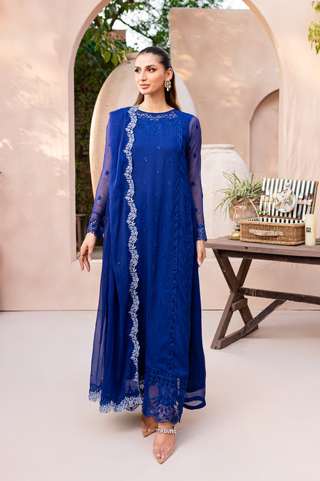 Azure | Ensembles Embroidered Formals | Sapphire Symphony by Azure - Designer Dress - Type: Ladies Clothes - Available at Libayah - 100% Original