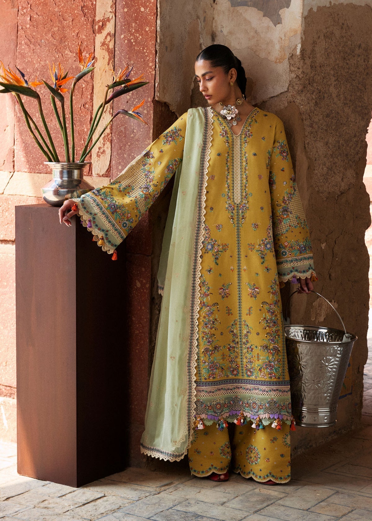 Hussain Rehar | Zan SS26 |Sari by Hussain Rehar - Designer Dress  - Type : Ladies Clothes - Available at Libayah - 100% Original 