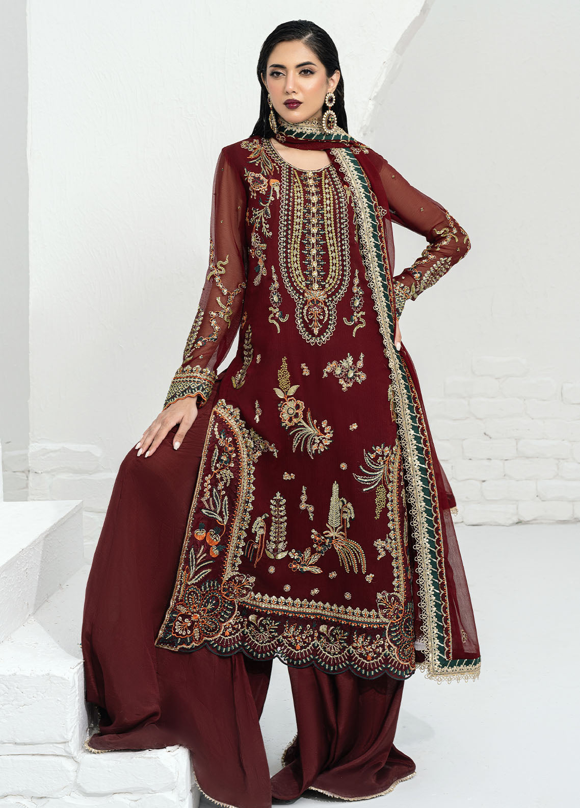 Sahane | Savoir Luxury Formals | CT-140002 Rouge - Savoir by Sahane - Designer Dress - Type: Formal - Available at Libayah - 100% Original