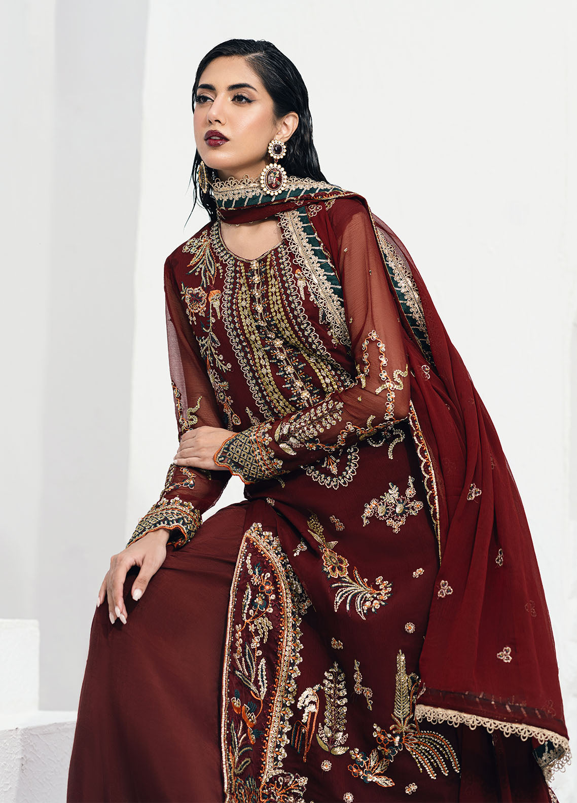 Sahane | Savoir Luxury Formals | CT-140002 Rouge - Savoir by Sahane - Designer Dress - Type: Formal - Available at Libayah - 100% Original